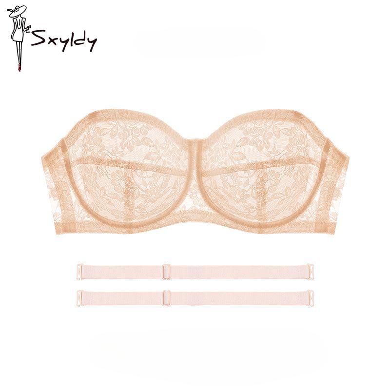 Ультратонкий бюстгальтер без бретелек, женский сексуальный бюстгальтер пуш-ап на косточках