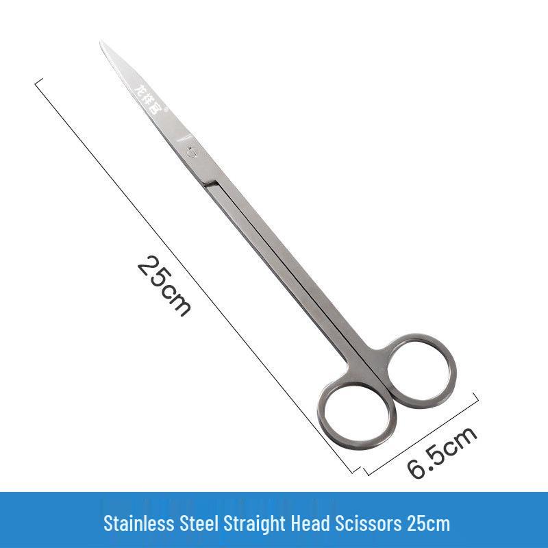 Longxiang Palace Aquarium Landscaping Set: Stainless Steel Tweezers, Feeding Tongs, and Wave Scissors for Aquatic Plants in Fish Tanks