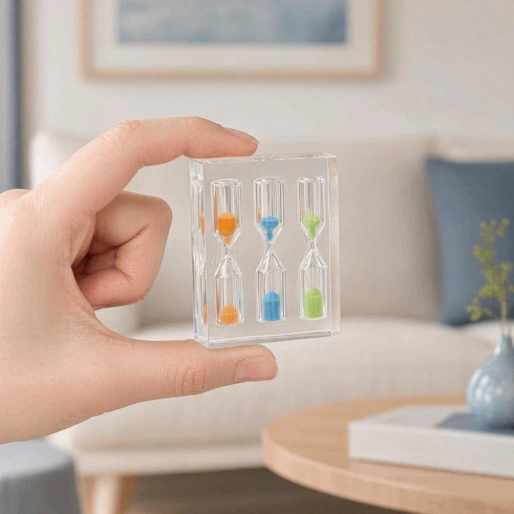 Colorful Acrylic Hourglass Timer Portable Sand Timer Clock 1/2/3/4/5 Minutes Hourglass School Use