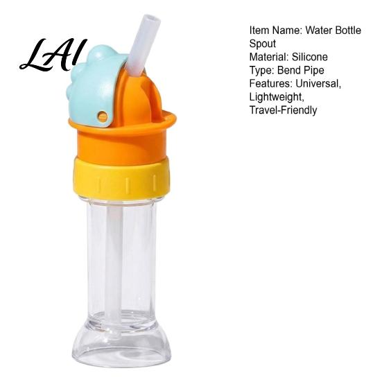 School Water Bottle Straw Cap Lid Leak-Proof Adapter for Kids Adults Portable