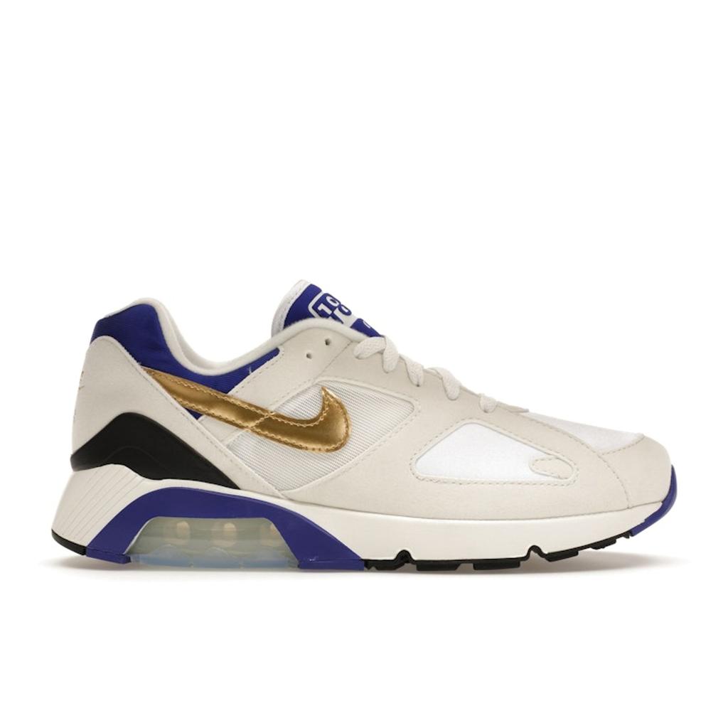Nike Air Max 180 Concord 2024 Unisex Sneakers White Summit-White Metallic-Gold FJ9259-101