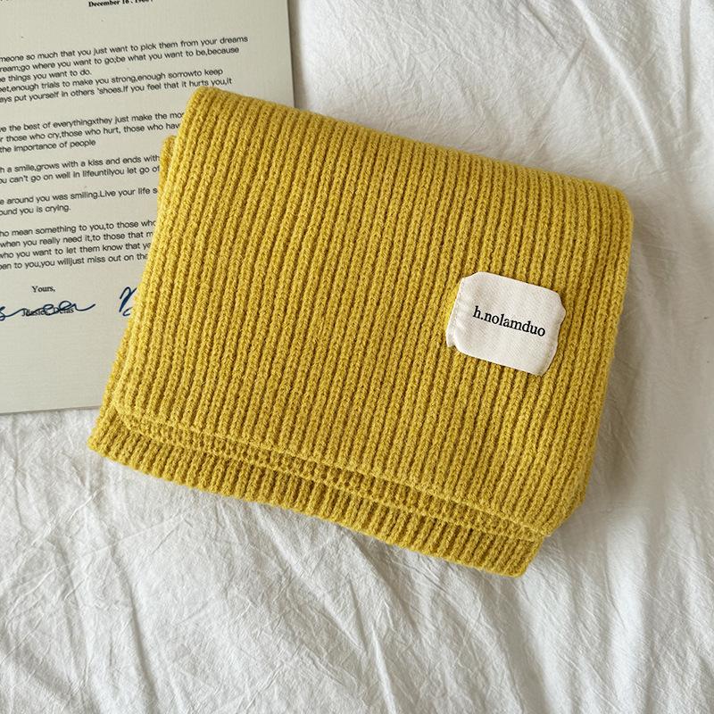 New Red Retro Plaid Christmas Scarf Women's Winter Atmosphere Green Thickened Warm Couple Scarf