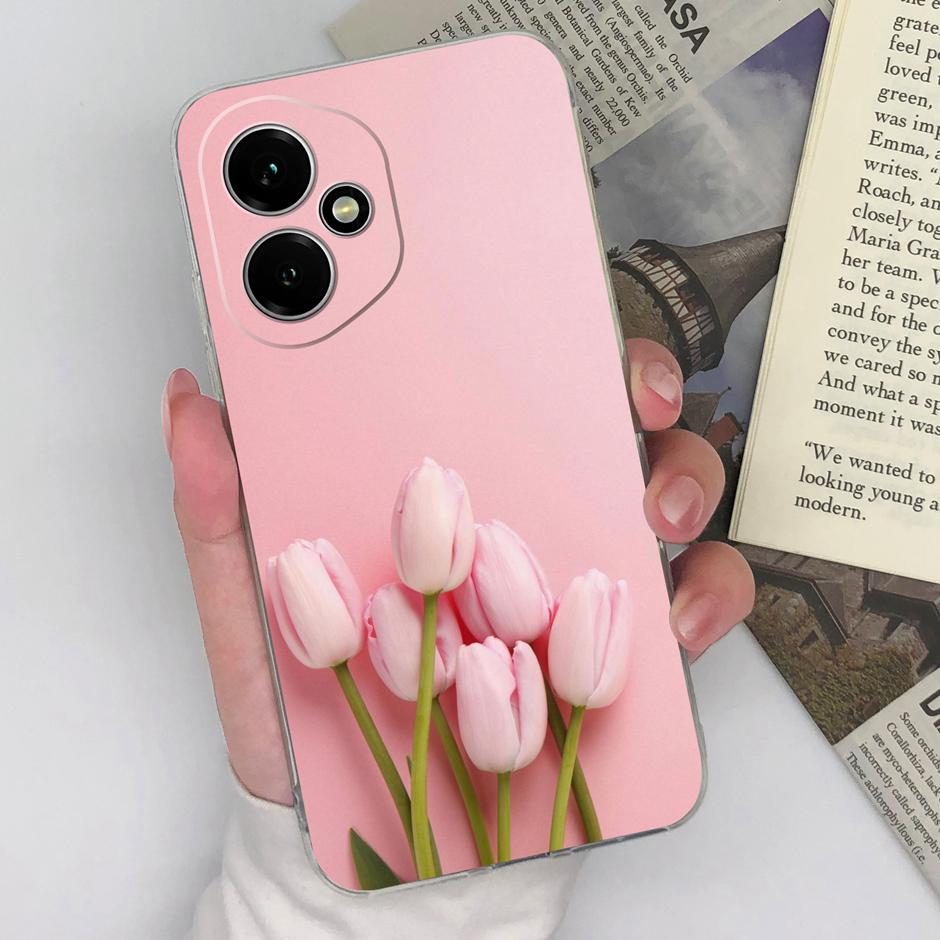 Чехол Для Honor 400 Pro Lite 5G Милый Кот Красивая Бабочка Защитный Прозрачный Задний Чехол Для Honor400 400Pro 400Lite Fundas