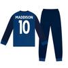 Tottenham Hotspur FC Boys James Maddison 10 Long-Sleeved Long Pyjama Set