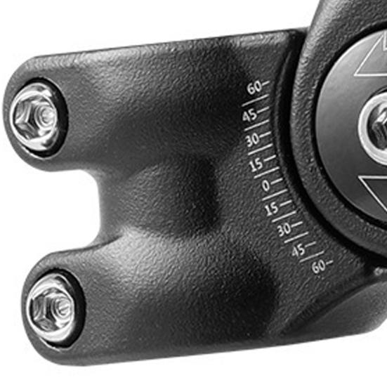 Вынос велосипедного руля ± 60 градусов Регулируемый дизайн с шестиугольными отверстиями Прочный и простой в сборке Подходит для рулей диаметром 31,8 мм и трубок диаметром 28,6 мм для шоссейных велосипедов MTB