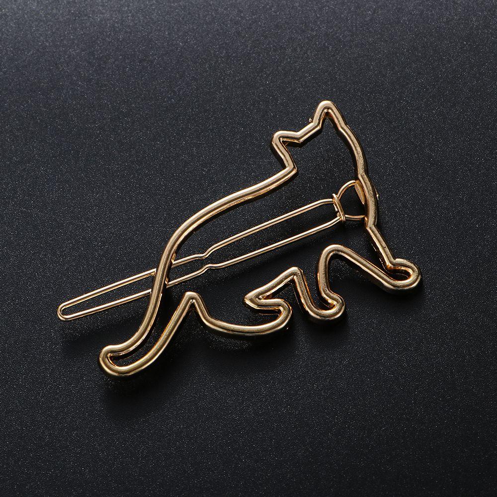 Hair Ornaments Moon Circle Hairgrip Metal Hairpins Woman Hair Accessories Triangle Hair Clip