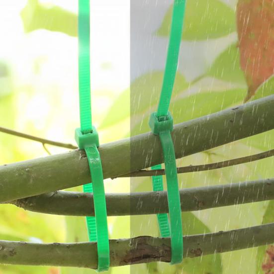 100 Pcs Nylon Zip Ties UV Resistant Self Locking Zip Ties Heavy Duty Plant Ties Cable Ties for Christmas Garden Plants Fence Holiday Lights