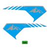 POSFIRA Motorcycle Front Fender Stickers Vinyl Decal for Honda Africa Twin CRF 1100/Adventure Sports 2024 2020-2025 Accessories