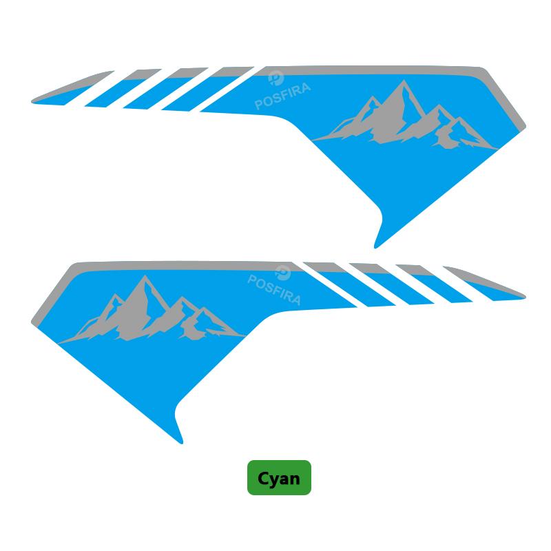 POSFIRA Motorcycle Front Fender Stickers Vinyl Decal for Honda Africa Twin CRF 1100/Adventure Sports 2024 2020-2025 Accessories