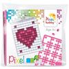 Pixel Creative Kit - PIXEL - Heart Keychain - 4 X 3 Cm - 3D Mini-pixels - Innovative