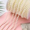 2/5/10m ABS Artificial Pearl Bead Chain for Handmade DIY Waist Chain Bracelet Necklace Choker Jewelry Making Accessories
