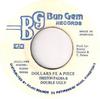 7-дюймовая пластинка TRISTAN PALMER DOUBLE UGLY Dollars Fe A Piece NONE Bun Gem Records 1988 Ямайка Регги Ска Даб Б/у