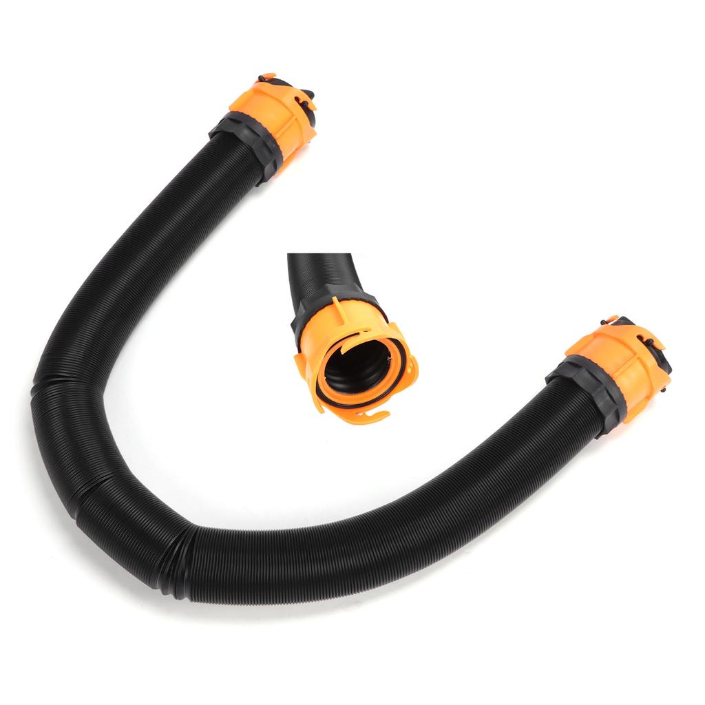 15ft Sewer Hose Sewage Pipe Kit with Swivel Adapter Translucent Elbow Storage Caps RV Campers Parts