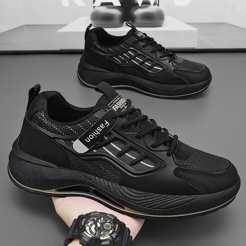 Мужская обувь весна новая дышащая сетка маленькие белые туфли мужской тренд универсальная платформа спортивная обувь повседневная обувь мужская