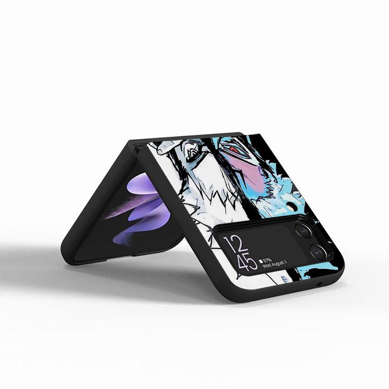 Черный чехол для телефона Samsung Galaxy Zflip3 Zflip Z Flip 3 5g Z Flip 4 Flip3 Zflip Flip4, чехол аниме Jujutsu Kaisen Yuji Bag