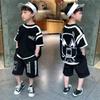 Summer Boys Fashion Printed Short Sleeve T-Shirt Shorts Sports Suit