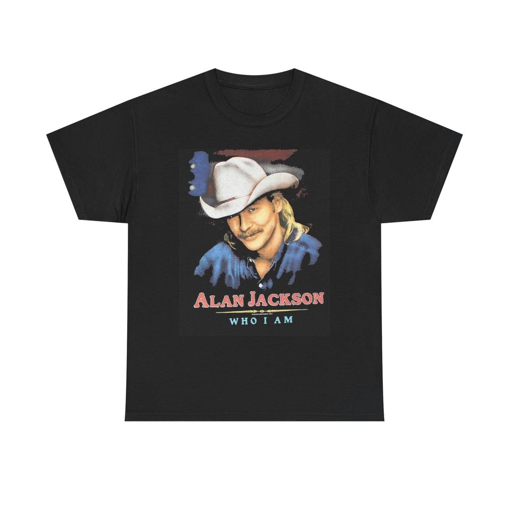 Men's and Women's T-shirts Alan Jackson Who I Am Graphic