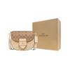 Coach Morgan 20 Snap Closure Detachable Shoulder Strap Leather Saddle Bag Crossbody Shoulder Bag Small Women bags Light-Khaki CH507-IMOT4