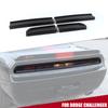Car Tail Light Cover Trim Decoration Cover Exterior Accessories for Dodge Challenger 2009-2014, Smoked Black, 4Pcs