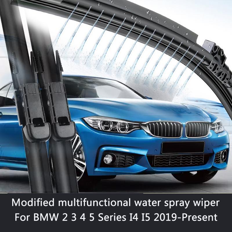 Модификация автомобиля Стеклоочиститель с распылителем воды для BMW 2 3 4 5 Серии I4 I5 2019-2027 Автомобильный мокрый рычаг очистки Стеклоочиститель Внешний аксессуар