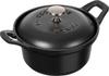 Staub Cocotte Round Vintage Series Black Small Hand Enamel Pot IH Compatible Japanese La Cocotte Round "Mini 12cm" [Авторизованный продукт] 40501-020