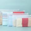 50pcs Frosted Cartilage Bag Horizontal Style CPE Thickening Plastic Zipper Packaging Bag Clothing Dustproof Storage Sealing Bag