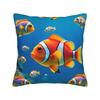 Pillow Cover Beautiful Underwater World Colorful Fish Cute Funny Pillow Case For Sofa Home Decoration Pillowcases