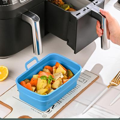 Двойная выдвижная корзина, многоразовая, легко моется, кухонные принадлежности