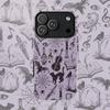 Чехол для телефона Clmj с волнами и точками для IPhone 17 17e 16e 16 15 14 13 12 11 X XS XR XSMAX 7 8 Air Pro Max Plus Двухслойная задняя крышка