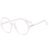 New Polygonal Plain Glasses Anti Blue Light Eyeglass Frame Retro Personality Large Fashion Eyeglasses for Women Men