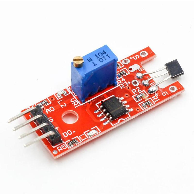 4-контактный модуль датчика подсчета скорости линейных магнитных переключателей Холла KY-024