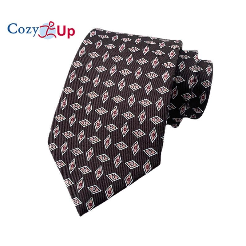 Cozy Up Новый мужской галстук с винтажным принтом 146x8x3,5 см, праздничная вечеринка, свадьба