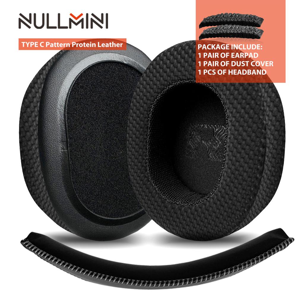 Амбушюры Nullmini Подходят для наушников HyperX Cloud 1, 2, Silver, II, Core, Alpha S Сменные подушечки для ушей Оголовье