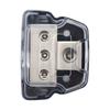3 Way Distribution Block Car Audio Power Wire Splitter  0 Gauge In  4 Gauge Out