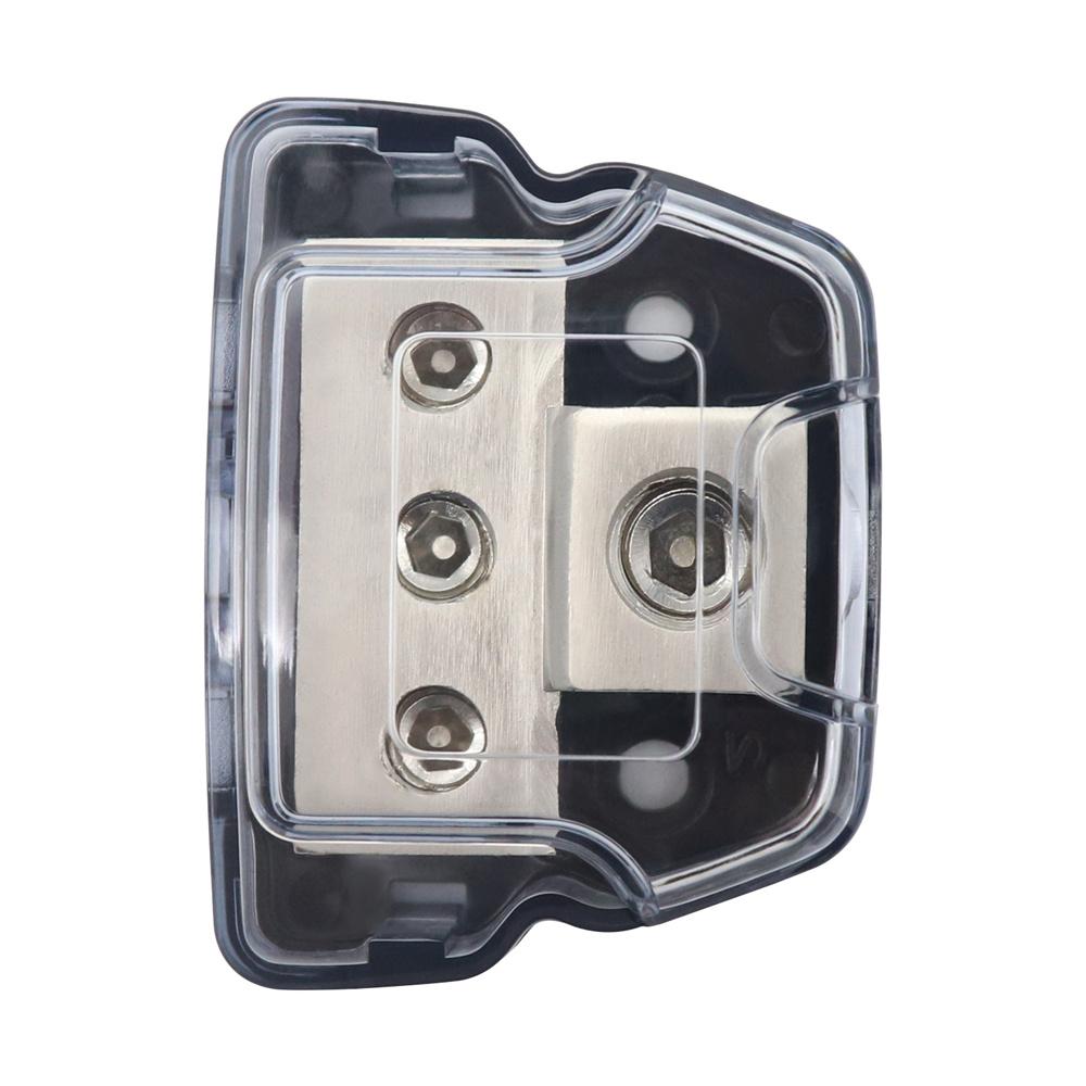 3 Way Distribution Block Car Audio Power Wire Splitter 0 Gauge In 4 Gauge Out