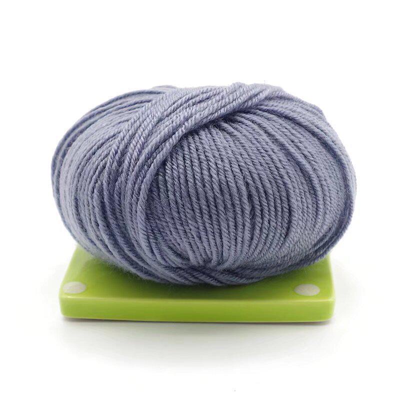 Клубок акриловой пряжи для вязания свитеров, крючков, обуви, тапочек, изделий ручной работы.