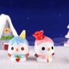 Santa Claus Snowman Santa Claus Landscape Ornaments Cartoon Snowman Car Decoration  Car Accessories