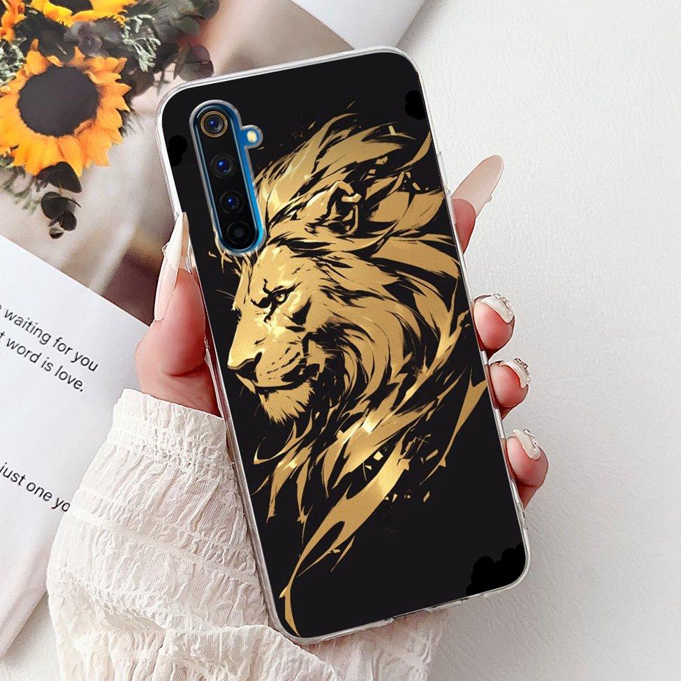 6.6" For Realme 6Pro RMX2061 RMX2063 Back Cover For Realme 6 Pro Case Clear Luxury Fashion Cute Cat Cool Funny Soft TPU Bumper
