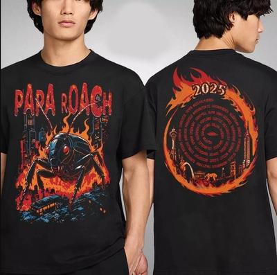Футболка Papa Roach The Roachzilla 2025 North American Tour, размеры S-4XL