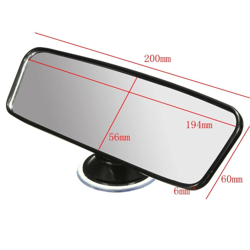 TOYMYTOY Car Auxiliary Mirror, Universal Car Rear Mirror, 360 Degree Rotation, Suction Cup Type,