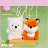 Cute Animal Fox Doll With Polyester Filling For Kids Backpack Accessory