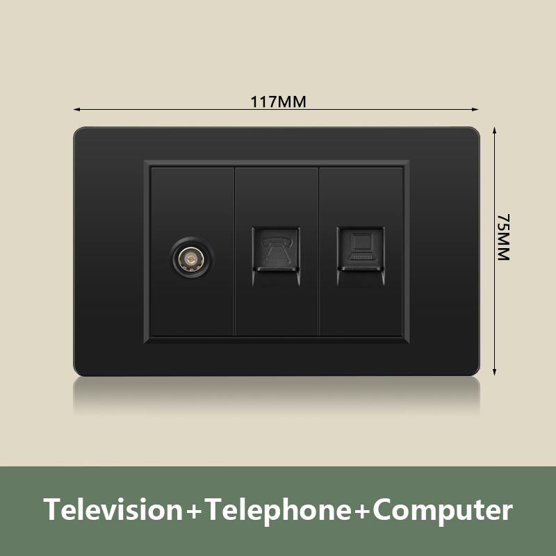 Электрическая розетка европейского корейского стандарта 220 В настенный светильник выключатель питания с USB Type-C 20 Вт интеллектуальная розетка для быстрой зарядки ПК панель ТВ ТЕЛ