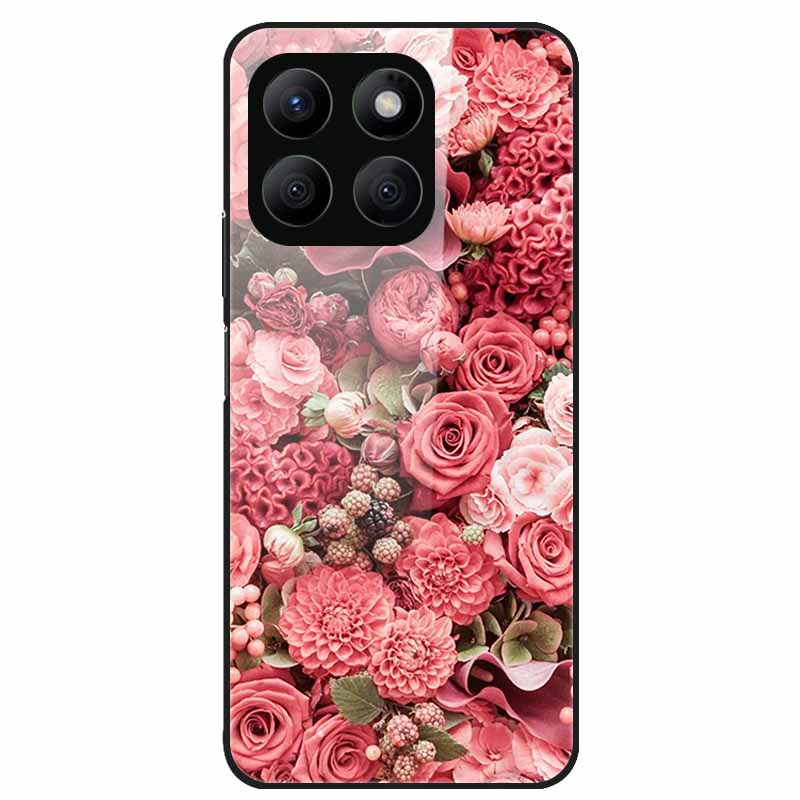 For Honor X8C Case Tempered Glass Hard PC Back Shell for Honor X8C 4G Phone Cases Bumper Covers for HonorX8C X 8C Fashion Shells