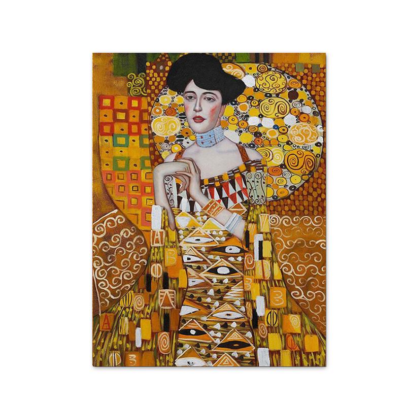 Густав Климт знаменитая картина «Мать и ребенок», холст, постеры и принты, абстрактные настенные художественные картины «Поцелуй Климта» для домашнего декора комнаты