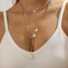 Necklace for Women Jewelry Fashion Necklace Double Layer Hip Hop Niche Premium Sense Hip Hop Butterfly Pendant Necklace Female Elegant Necklace