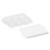 Liberty Corporation LD-483 Ice Trays with Lids, 6-Cavity, Set of 2, Clear, Easy To Remove Ice