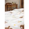 Couette imprimee 220 x 240 cm Pompon le petit lapin