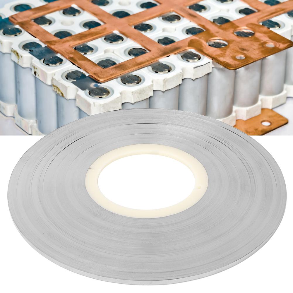 Лента-лента из никелевой стали толщиной 0,1 мм с никелевым покрытием для точечной сварки аккумуляторов, 1 кг (0.1 * 6мм)