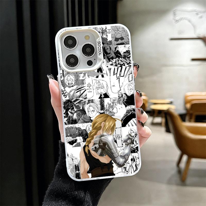 F-ullmetal A-Alchemist Аниме Ударопрочный Чехол для Телефона для iPhone 17 Air 16 16E 15 Pro Max 14 Plus 13 Mini 12 Задняя Крышка Защита от Падения F
