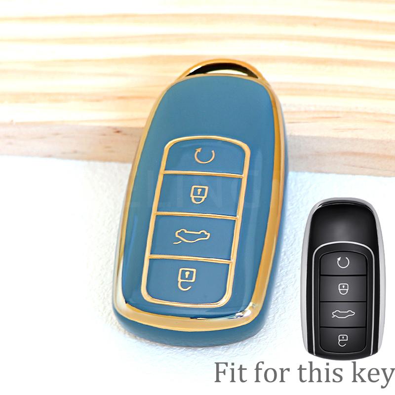 4 кнопки для Chery Omoda 5 C5 Tigo 7 8 Pro Max Tigo 7 8 Plus Arrizo 5 Plus Брелок Держатель для автомобильных ключей Аксессуары Чехол для ключей